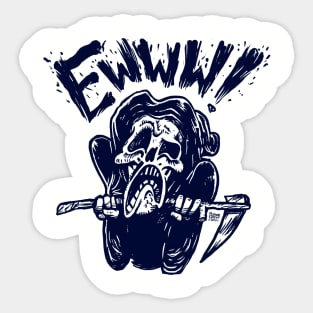 GROSSED OUT GRIM Sticker